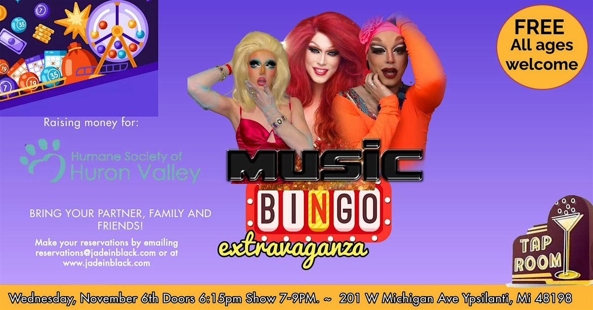 Drag Music Bingo at Tap Room for HSHV