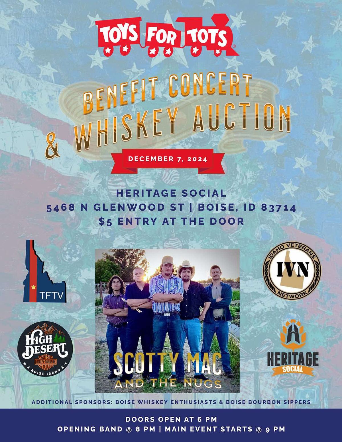 Toys For Tots Benefit Concert & Whiskey Auction