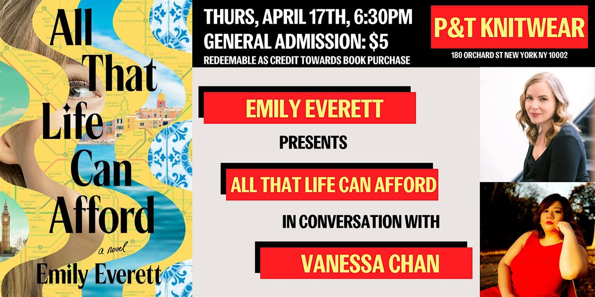 Emily Everett presents All That Life Can Afford, feat. Vanessa Chan