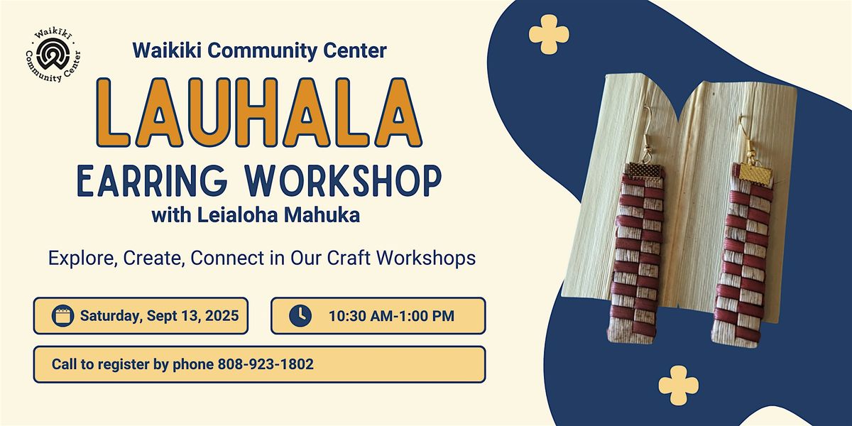 Learn to Weave Lauhala Earrings with Leialoha!