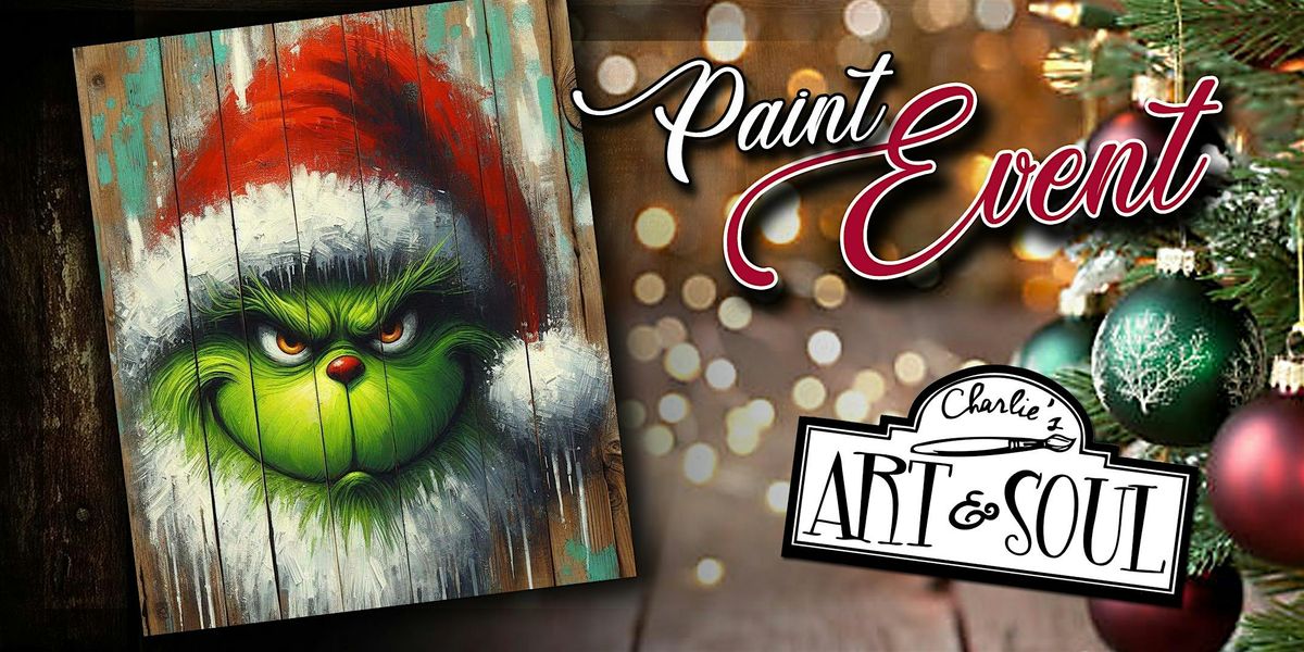 Grinchy Santa on Wood Paint Event @ Antietam Brewery