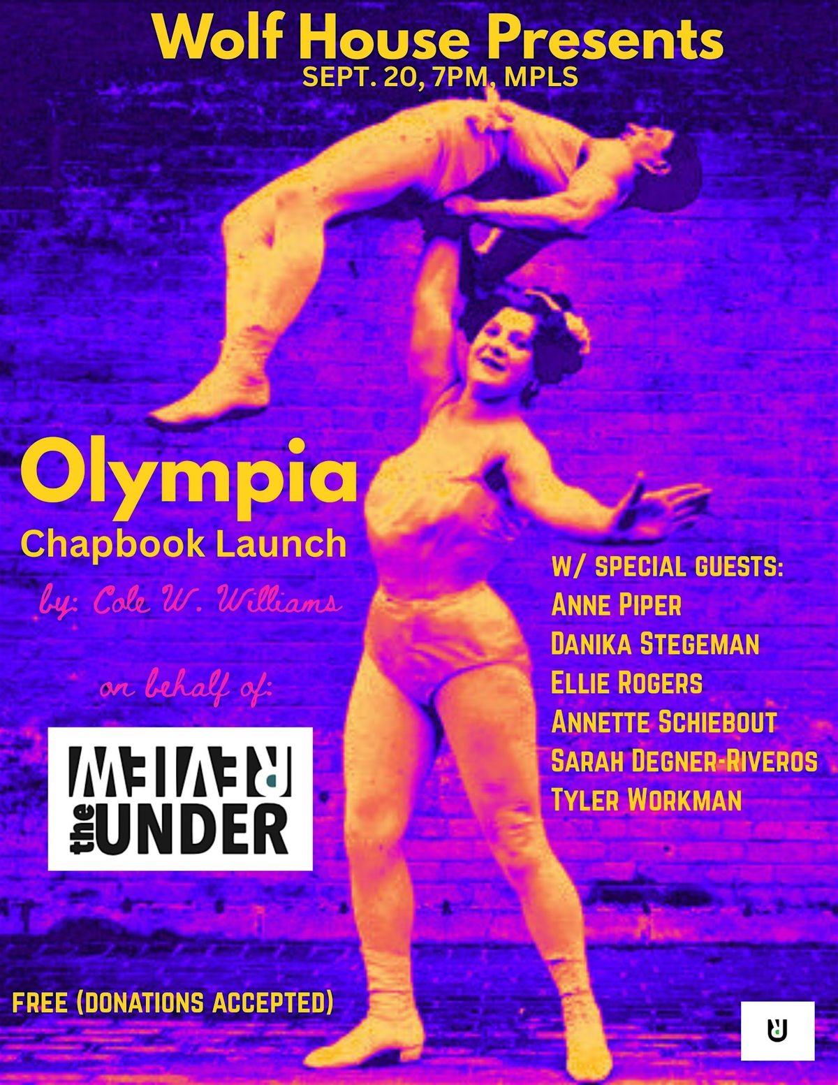 The Wolf House Presents Olympia Book Launch Celebration