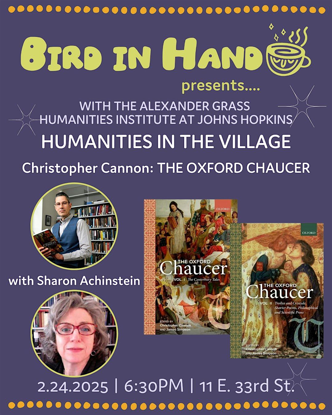 Humanities in the Village with Christopher Cannon: THE OXFORD CHAUCER