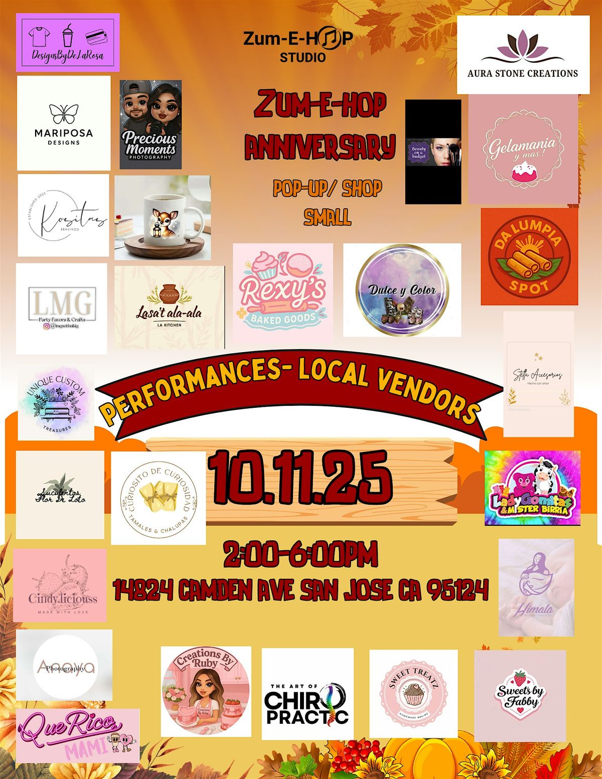 Zum-E-Hop Pop Up Anniversary