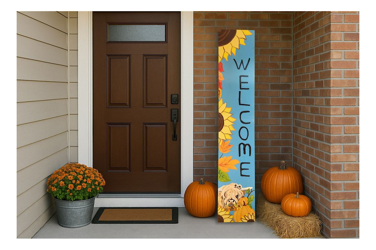 Paint Night: Porch Leaner Welcome Sign