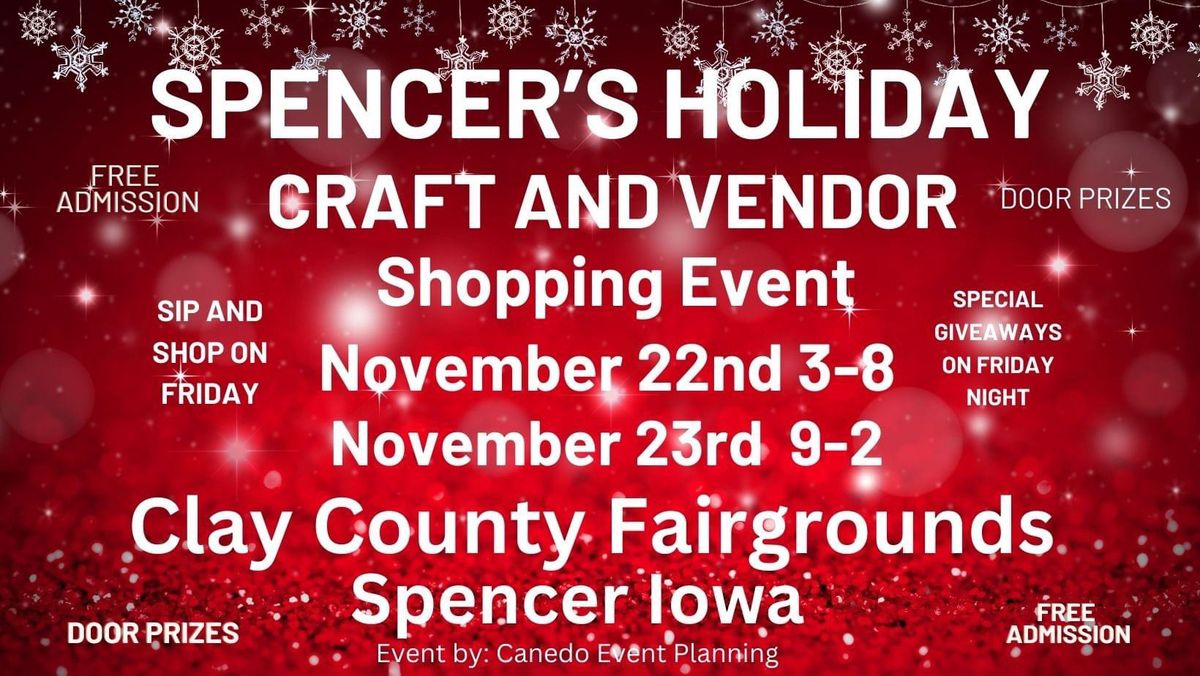 Spencer\u2019s Holiday Craft and Vendor Shopping Event