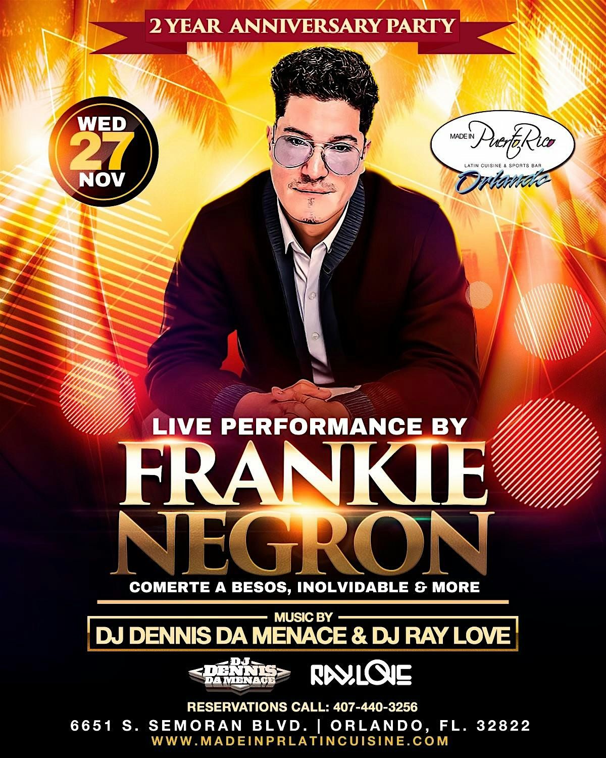 Made In Puerto Rico Orlando 2 Year Anniversary w\/ Frankie Negron LIVE!!