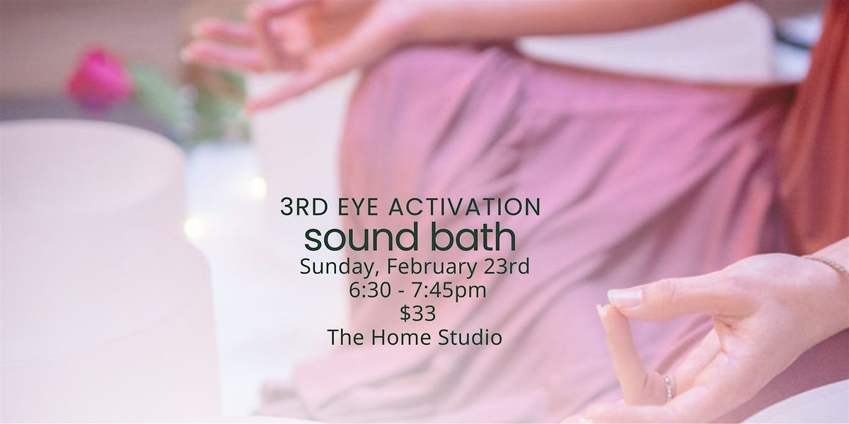 3rd Eye Activation Sound Bath