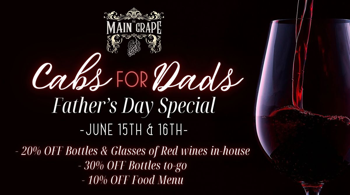 Cabs for Dads! Father's Day Weekend Special