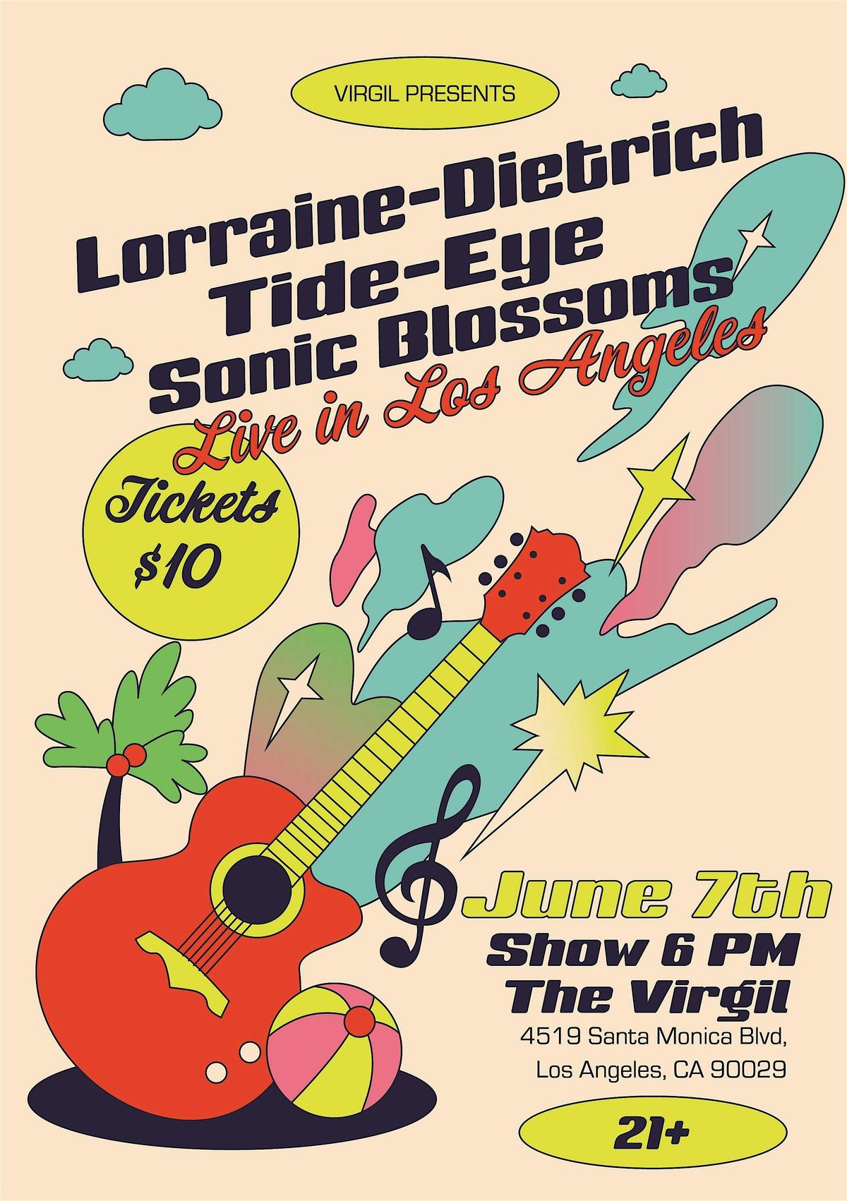 Virgil Presents: Lorraine-Dietrich, Tide-Eye, Sonic Blossoms