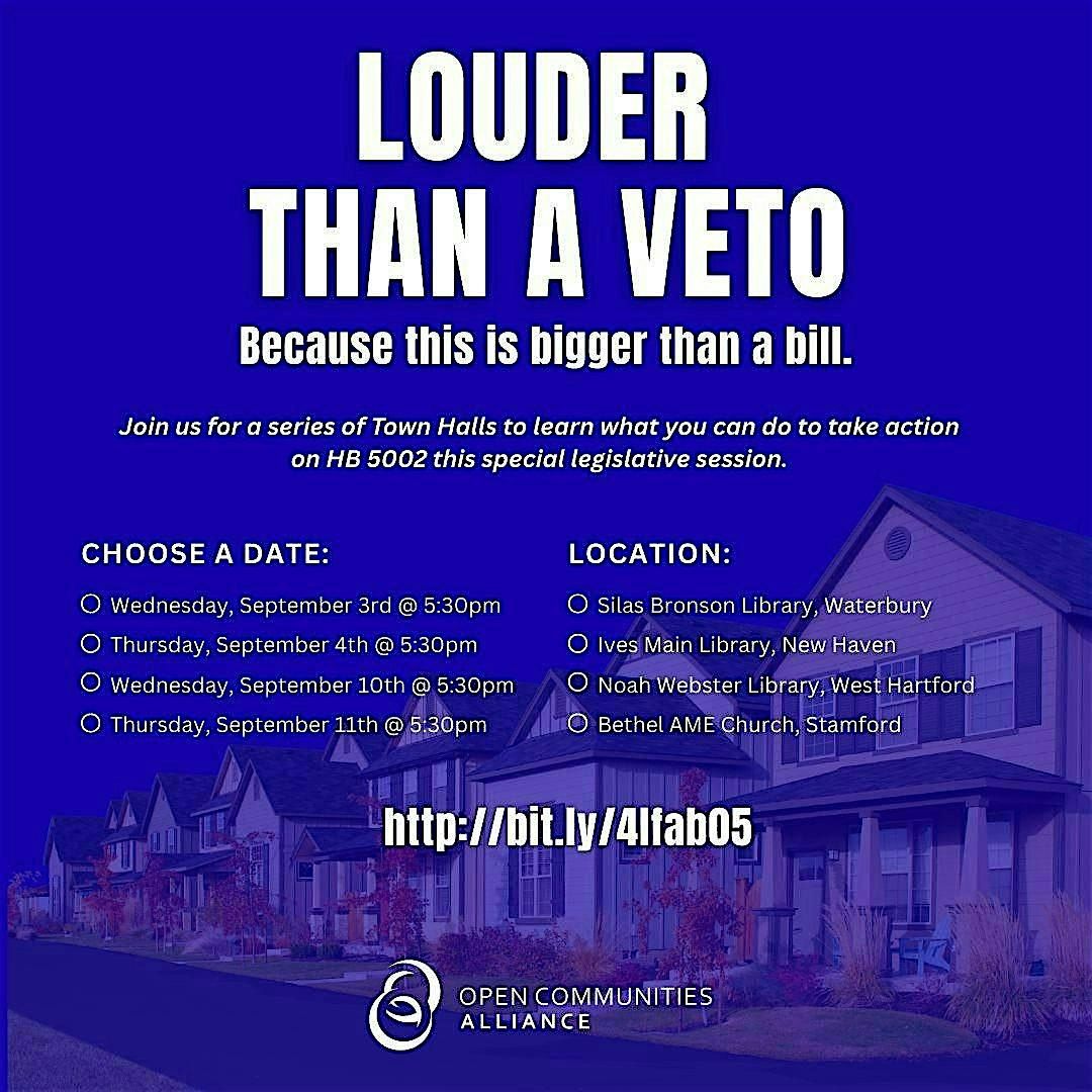 Louder Than a Veto Housing Forum| West Hartford