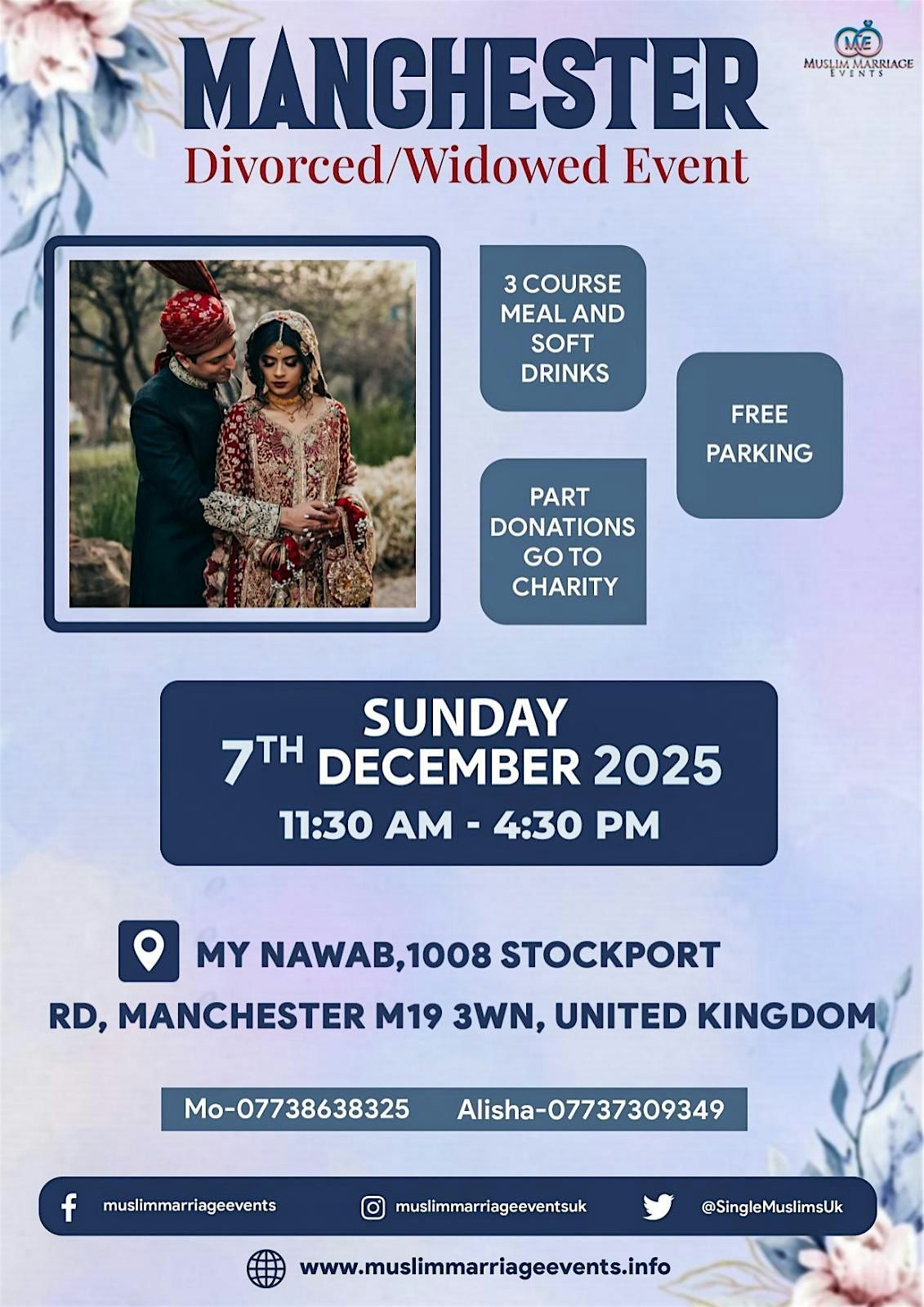 Muslim Marriage Events Manchester - Divorcee\/Widow Event