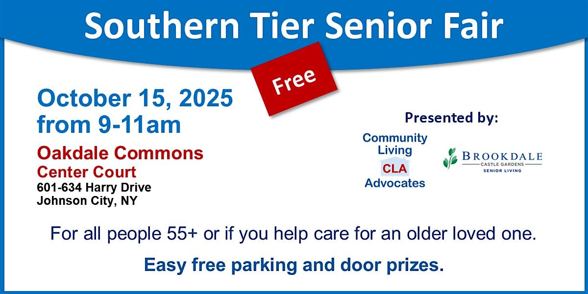 Vendor Registration - Southern Tier Senior Fair 2025