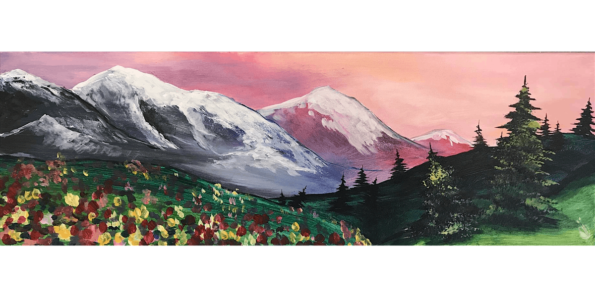 Serene Mountain Landscape - Paint and Sip in Denver | Classpop!\u2122
