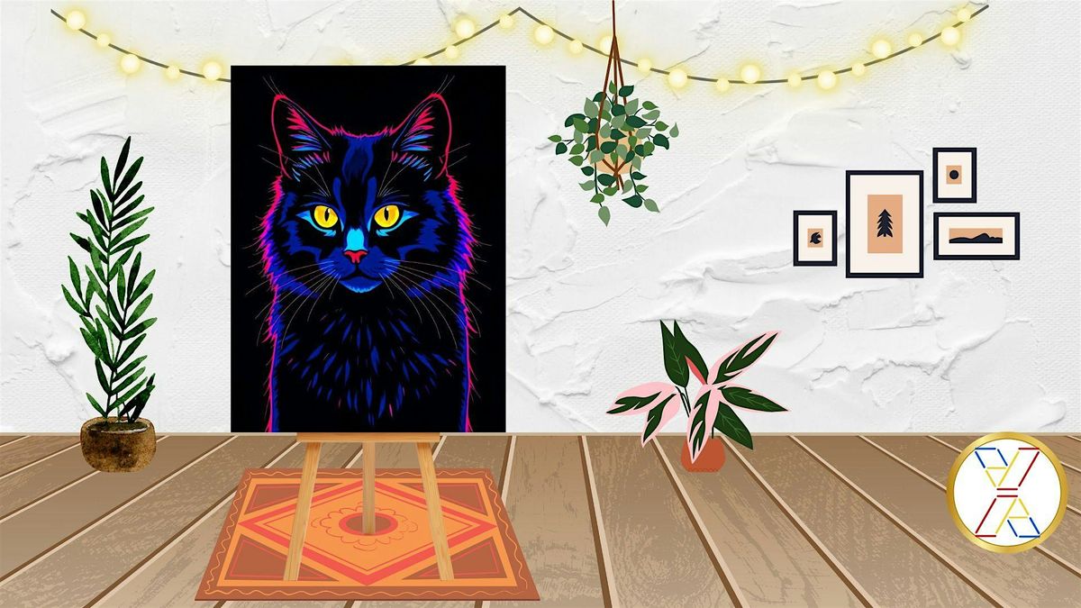 Glow Paint Night : "Black Cat"