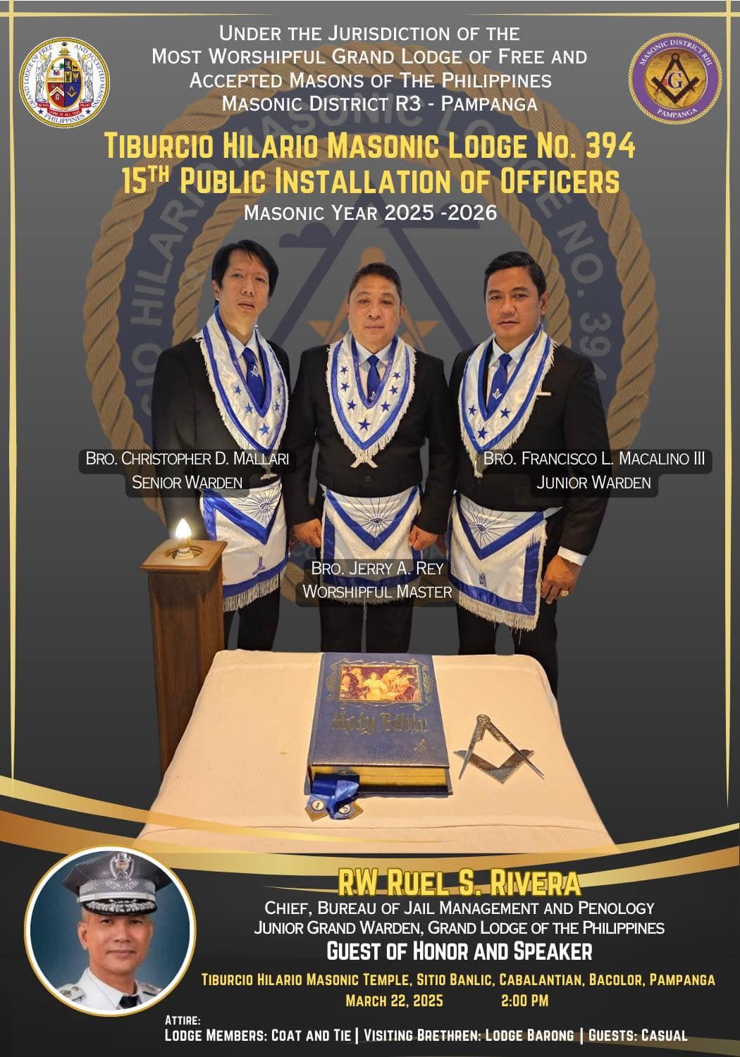 Public Installation of Elected and Appointed Officers