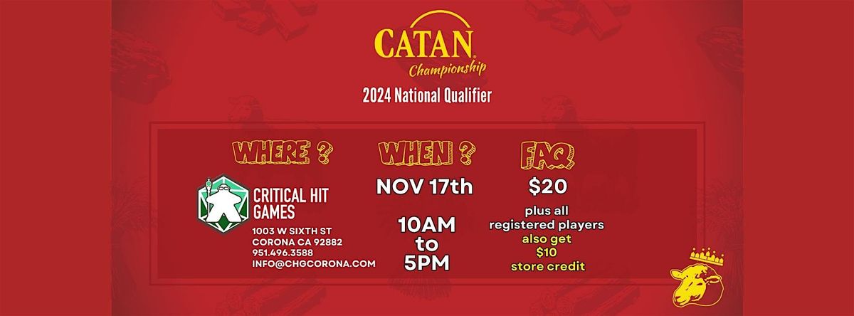 Catan Championship National Qualifier