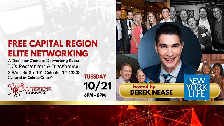 Free Capital Region Elite Rockstar Connect Networking Event (October, NY)