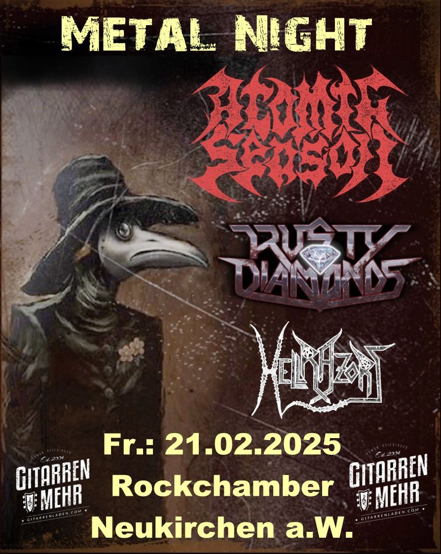 At\u00f6mic Seas\u00f6n \/ R\u00fcsty Diam\u00f6nds \/ Hellrazors @ Rock Chamber, Neukirchen am Walde