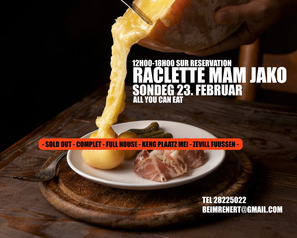 SOLD OUT - RACLETTE MAM JAKO - COMPLET