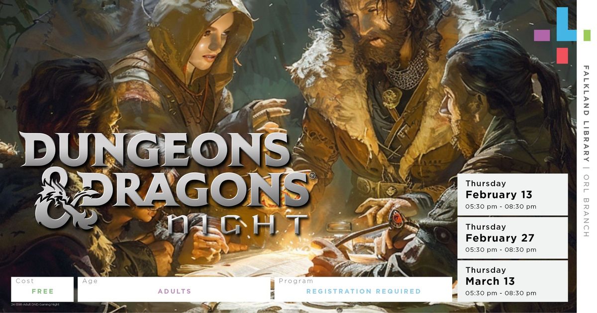 Falkland: Dungeons and Dragons Adult Group