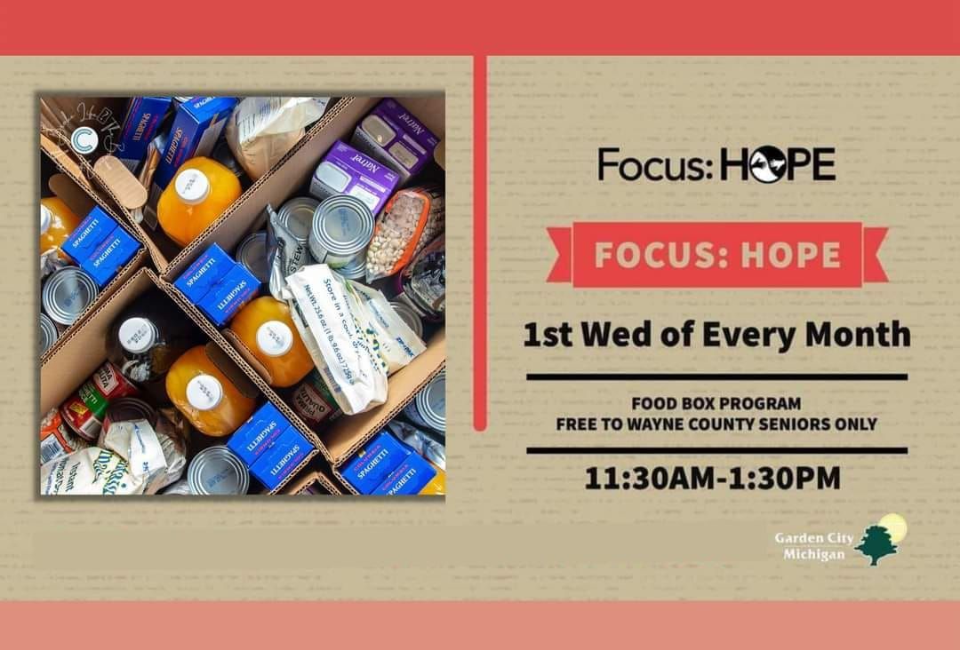Garden City - Focus: HOPE FREE FOOD BOX DISTRIBUTION at the Radcliff Center