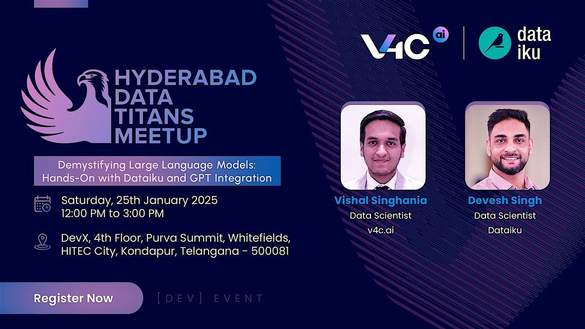 Hyderabad Data Titans : Meetup By v4c