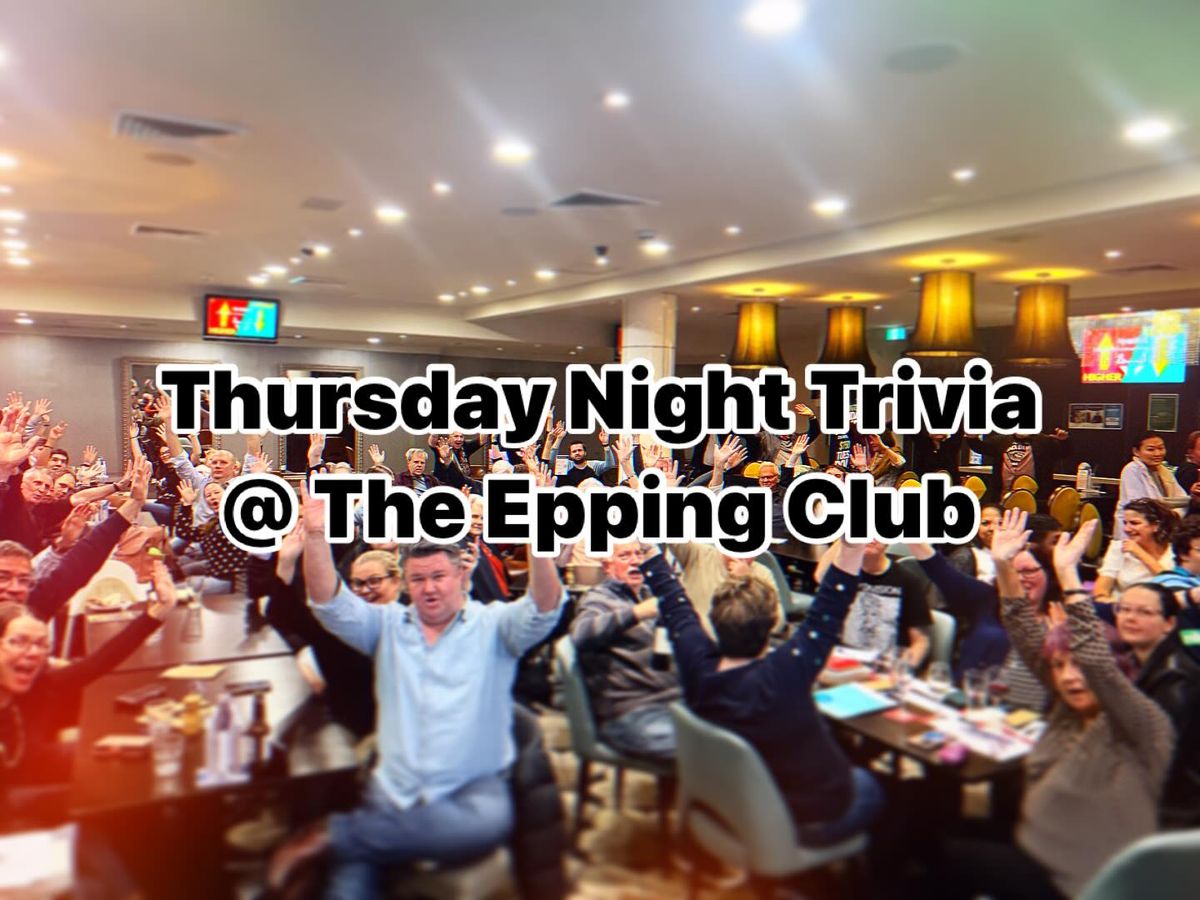 Thursday Night Trivia at the Epping Club