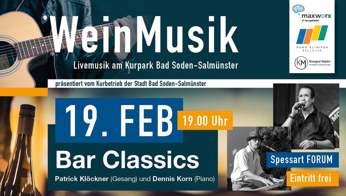 WeinMusik im Spessart FORUM | "Bar Classics"