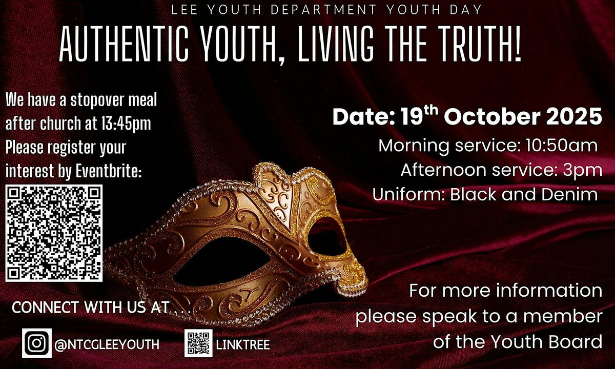 NTCG LEE YOUTH DAY - Authentic Youth, Living The Truth