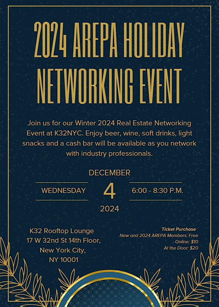 Asian Real Estate Professional Association 2024 Holiday Networking Event