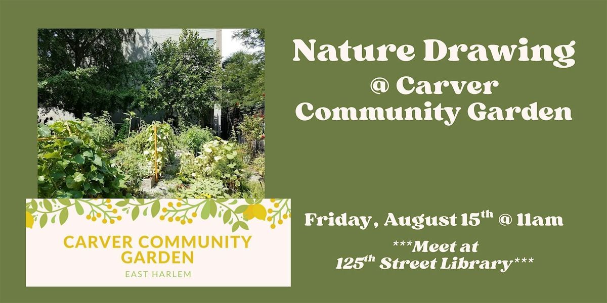 Nature Drawing @ Carver Community Garden