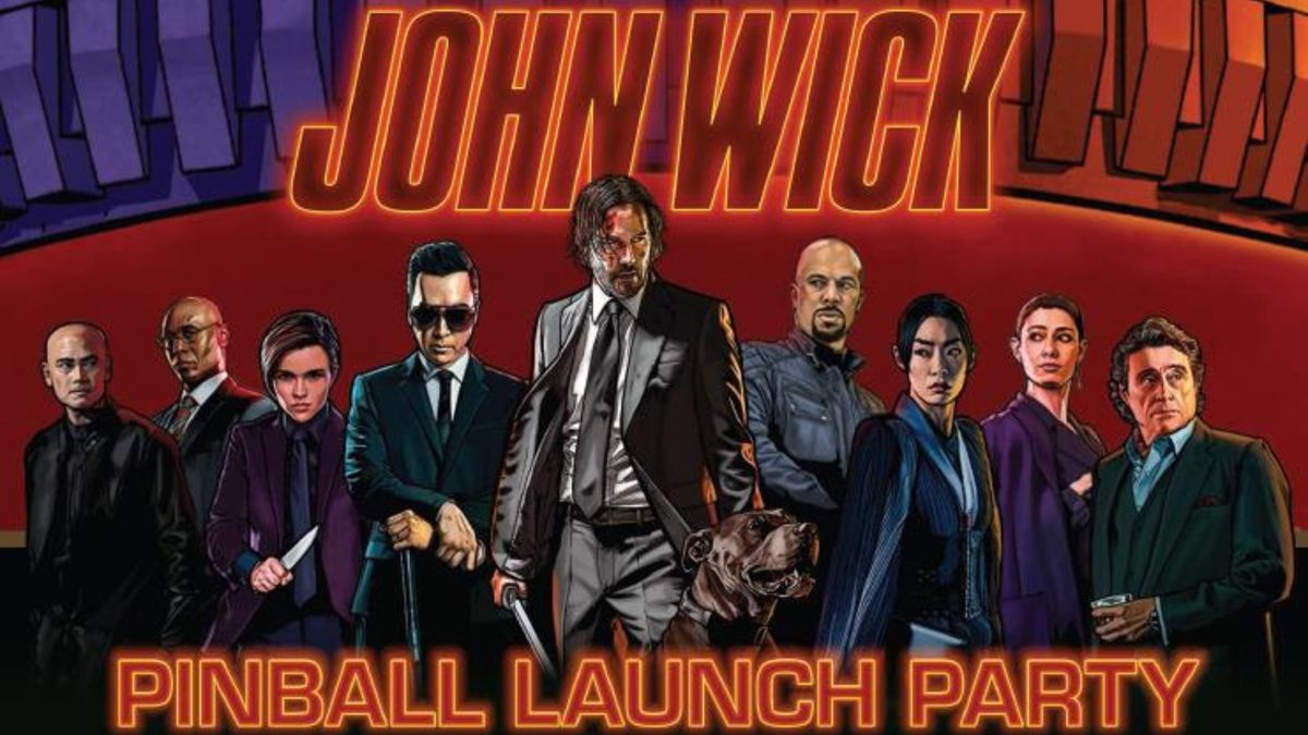 John Wick Launch Party at Radioactive Pinball Arcade on June 21st