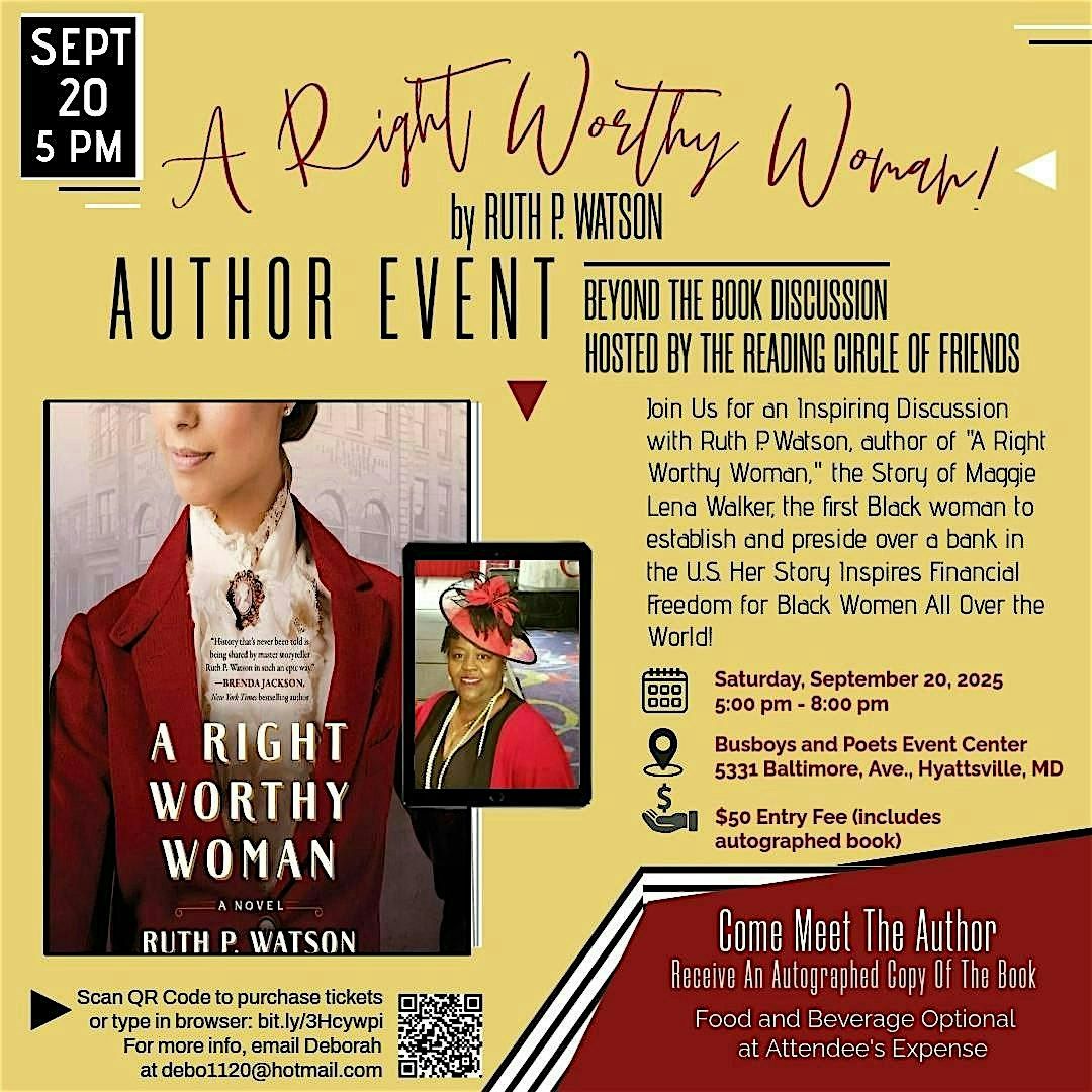 Beyond the Book with Ruth P. Watson, Author of "A Right Worthy Woman"
