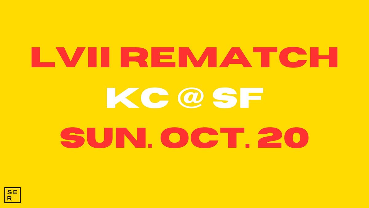 KC vs SF: RED ZONE WATCH PARTY AT SERV!