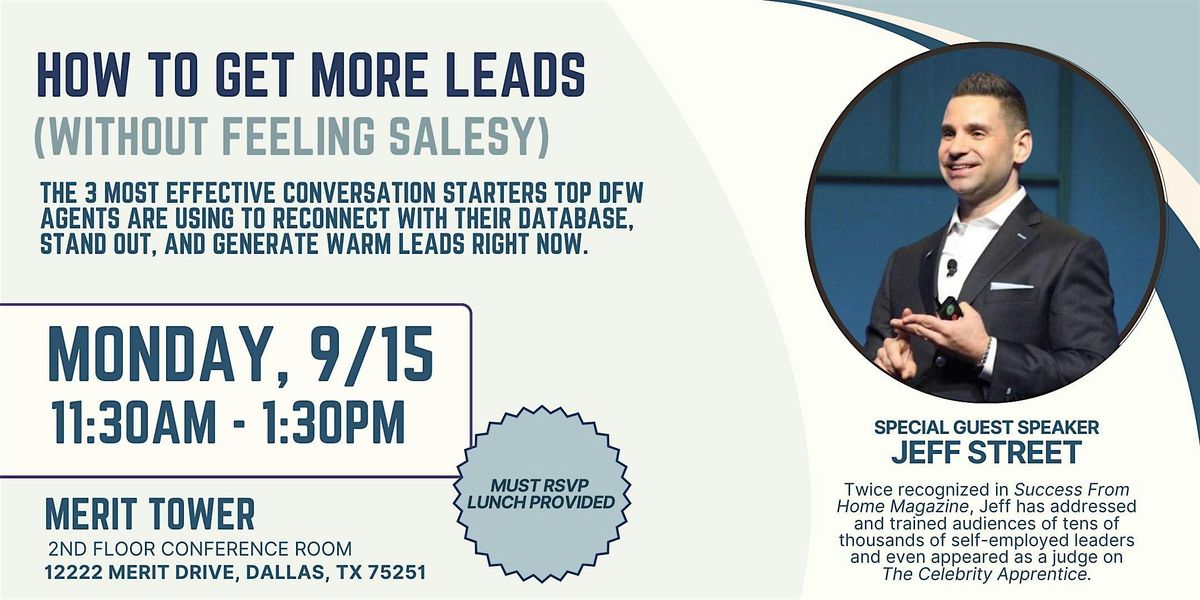 How to Get More Leads Without Feeling Salesy (Lunch & Learn)