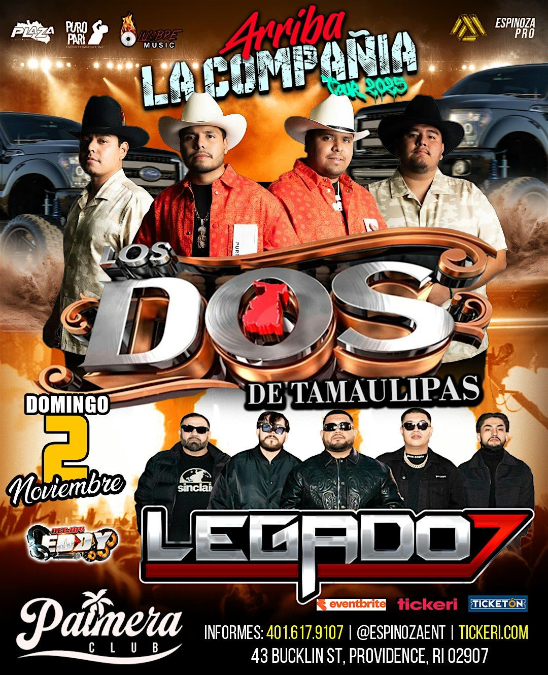 LOS DOS DE TAMAULIPAS & GRUPO LEGADO7 en Providence, RI