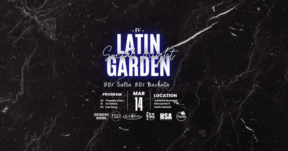 14.3. Latin Garden Social Night