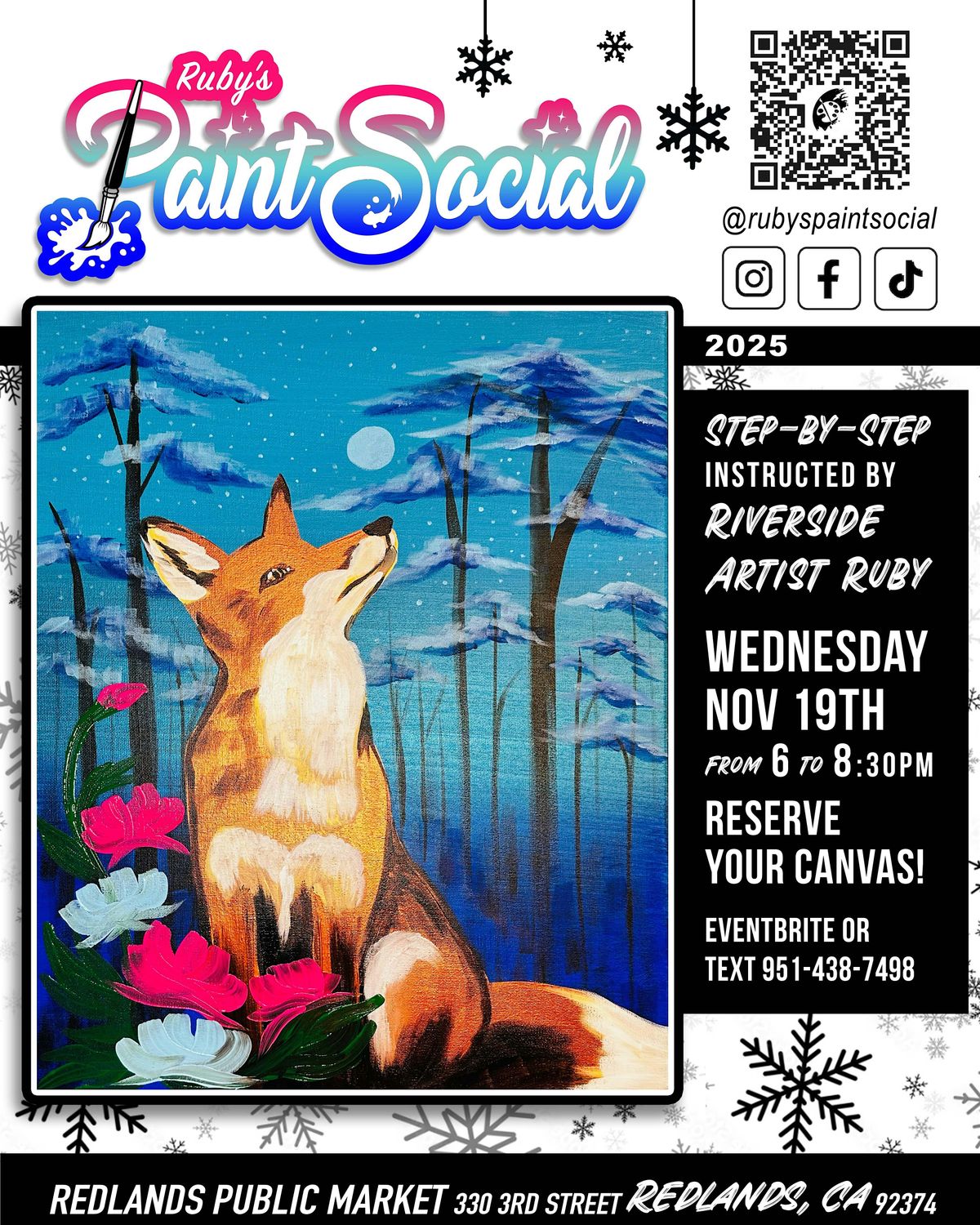 Paint n'  Sip Event!! Foxy Night!!