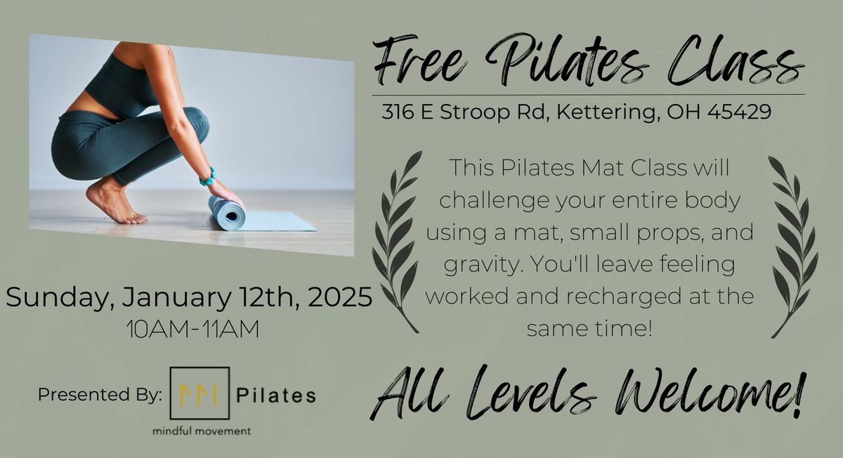 FREE Pilates Class! Hosted By Roderer Shoe Center | Led By-Mindful Movement Pilates 