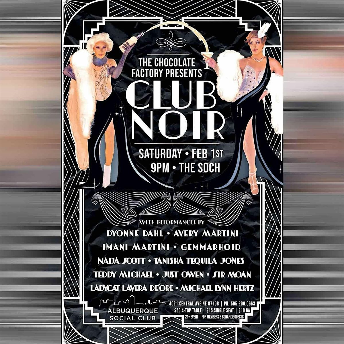 The Chocolate Factory Presents: Club Noir