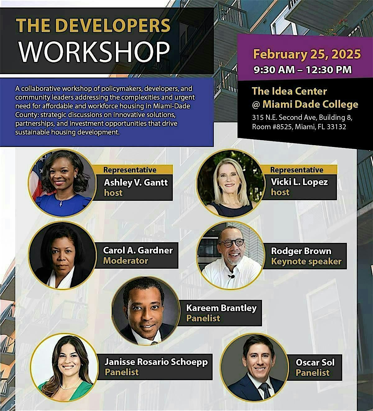 Developers Workshop: Affordable Housing & Community Development