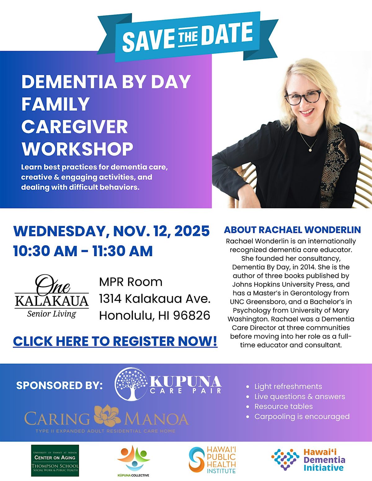 Dementia by Day: Family Caregiver Workshop