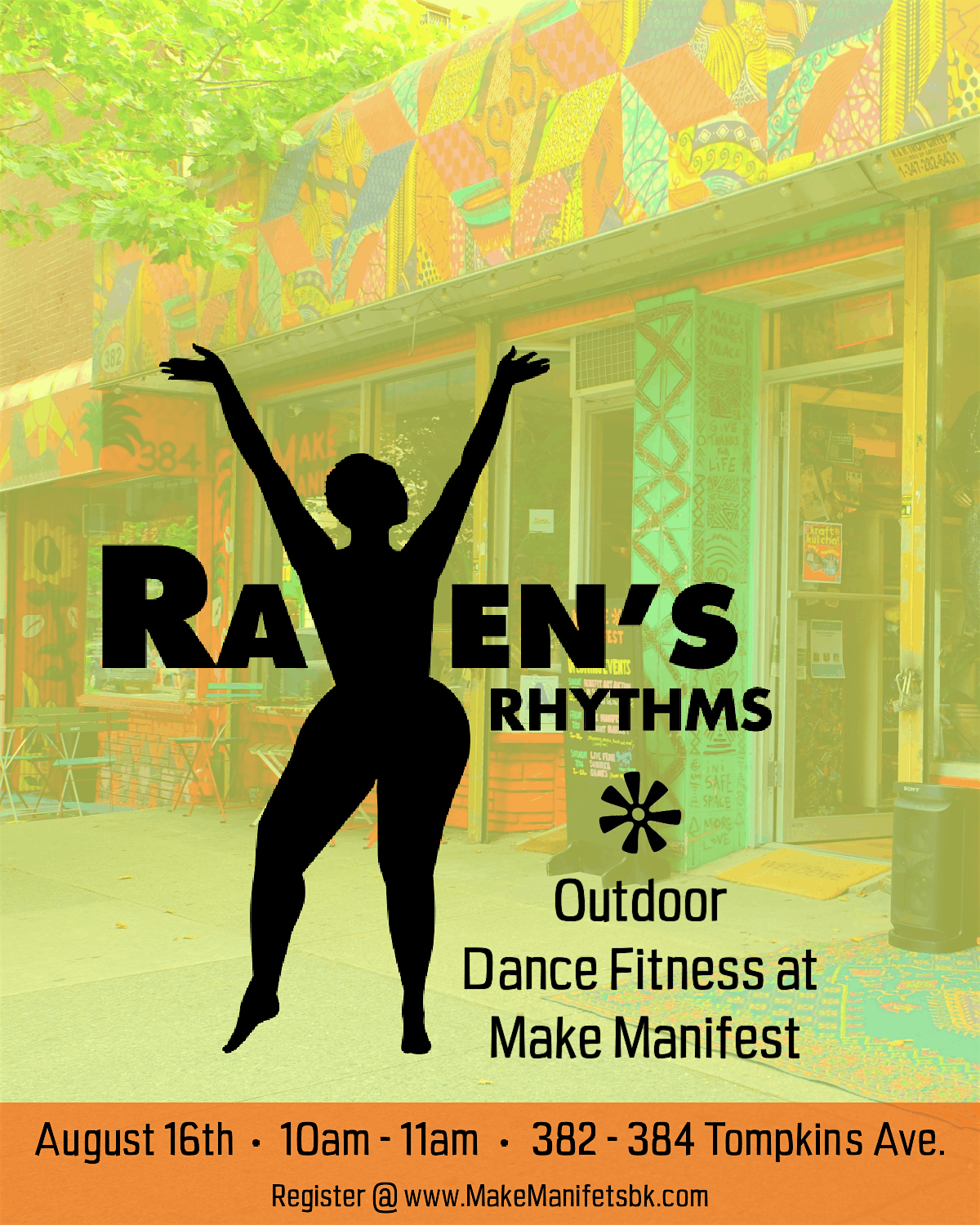 Raven\u2019s Rhythms: Outdoor Dance Fitness at Make Manifest!
