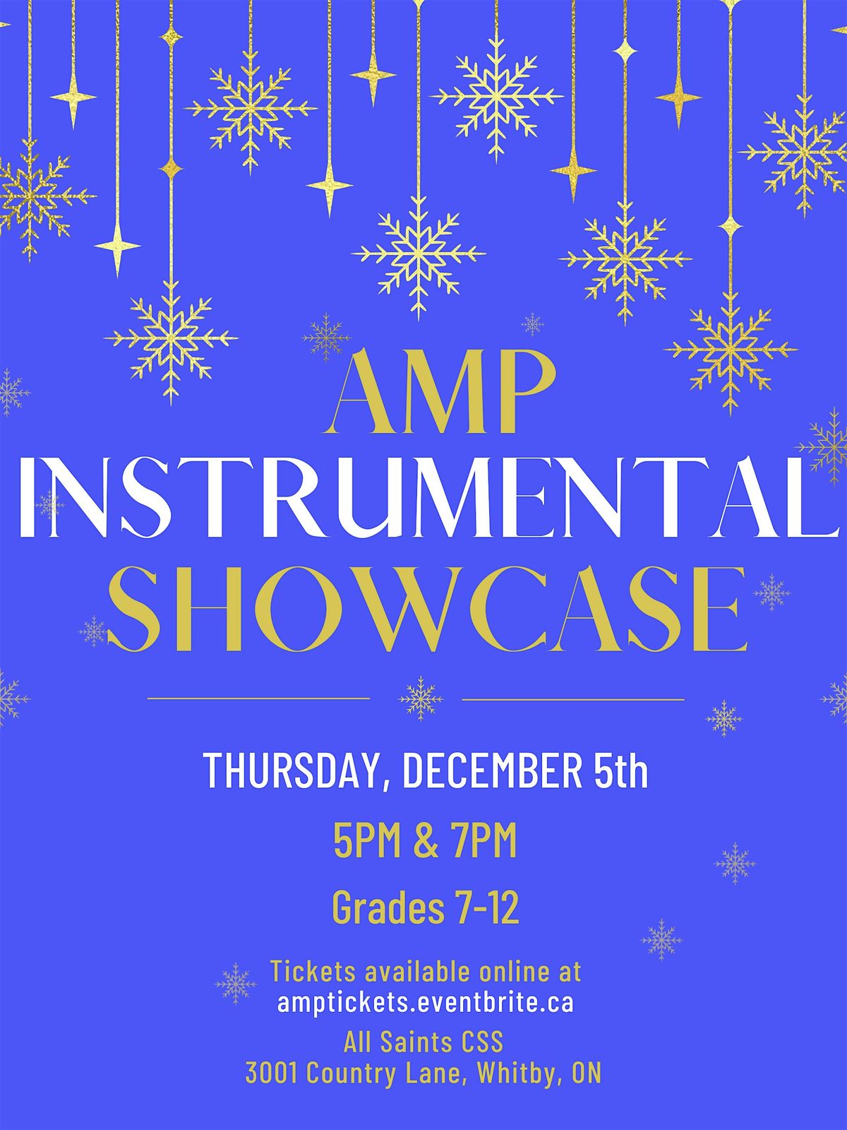 AMP Instrumental Music Showcase - 5PM Performance