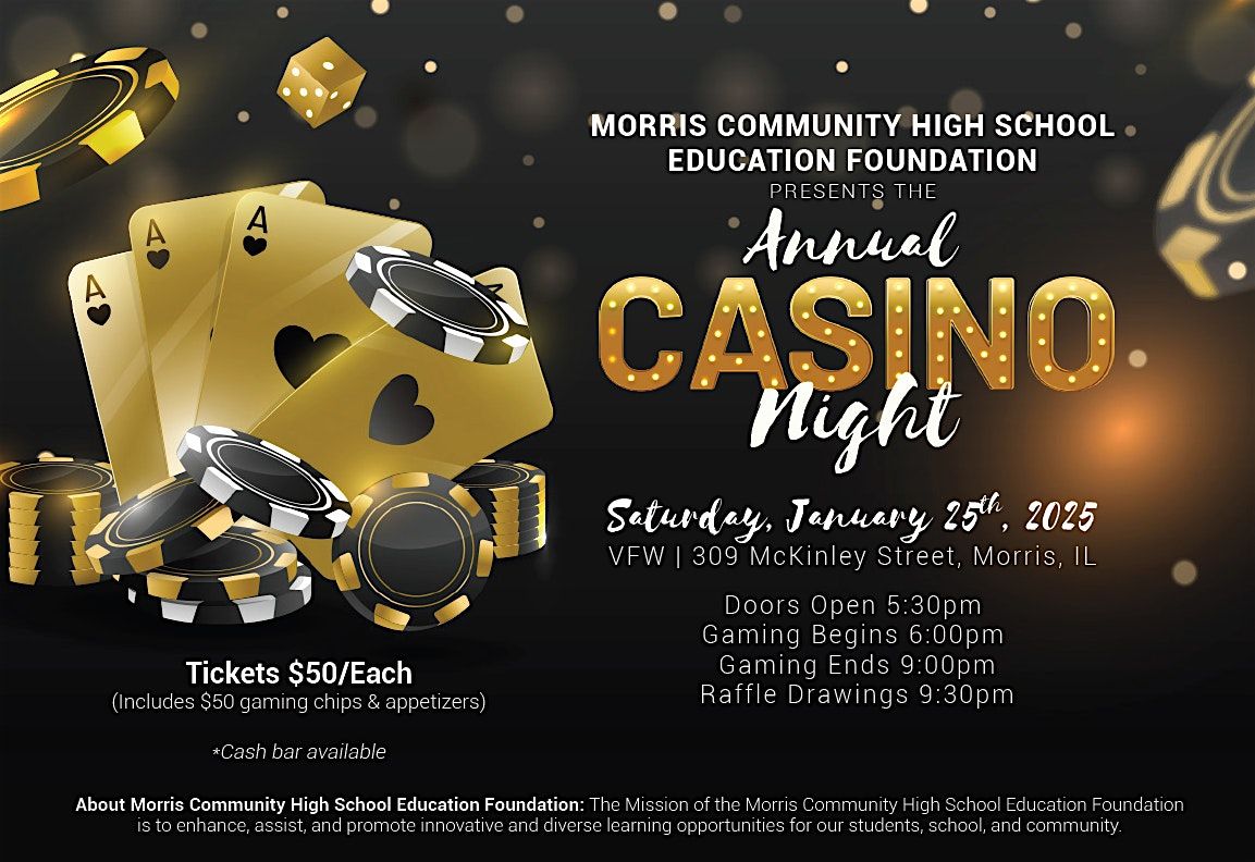 Casino Night Fundraiser for Morris High School Education Foundation