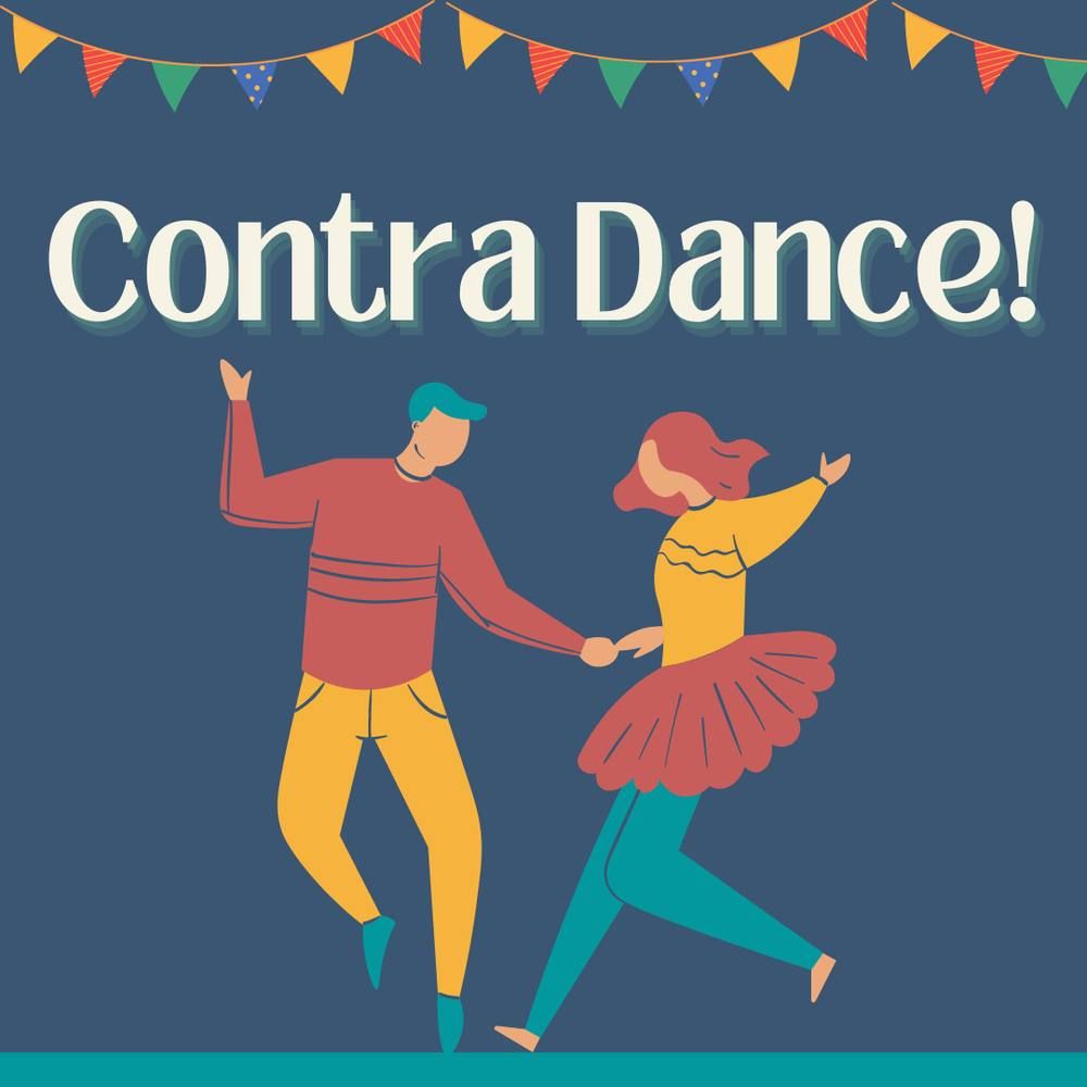 Contra dancing to LIVE MUSIC