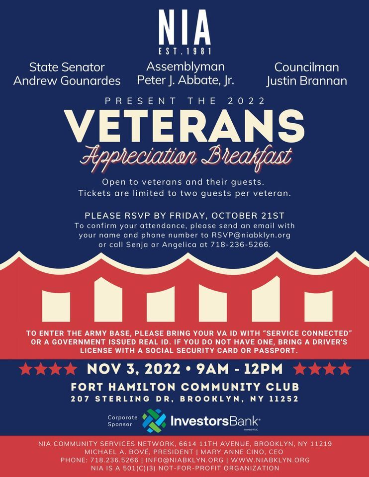 Veterans Appreciation Breakfast