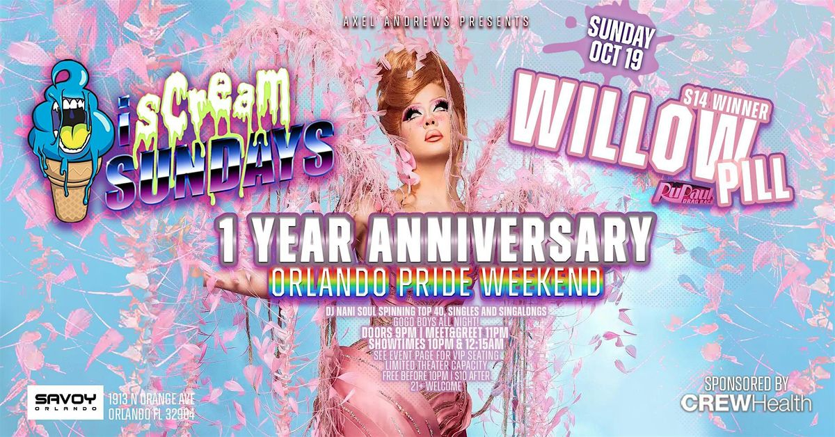 WILLOW PILL - Winner of  RuPauls Drag Race S14 -  Sun Oct 19