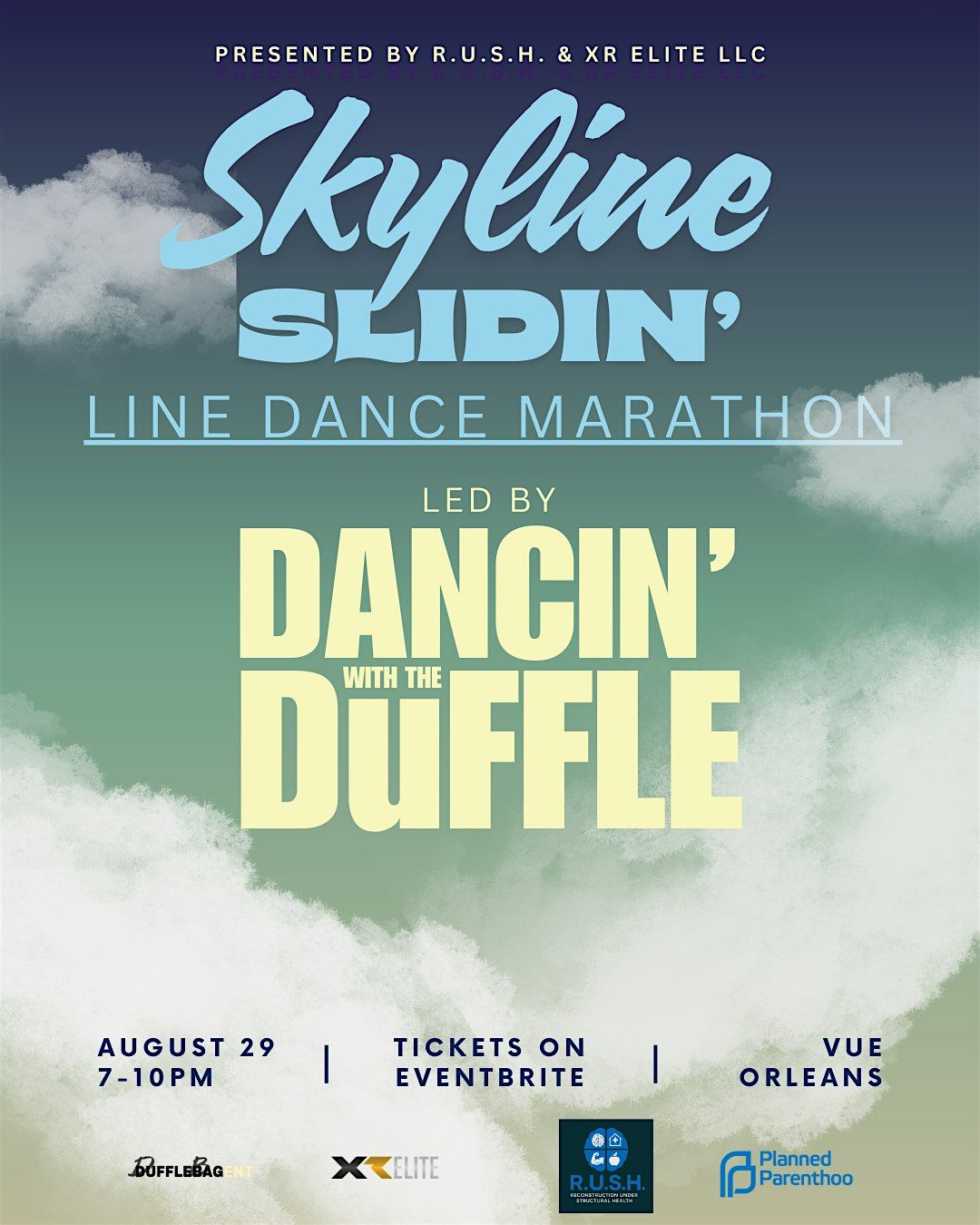 XRELITE Skyline Sliding Line Dancing Marathon Led By Dancin w\/ the  Duffle